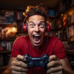 Illustration of an excited player representing the fun and interactive side of Chaturbate’s app ecosystem. Featured in CamboysHub’s article on Chaturbate games and developer creativity.
